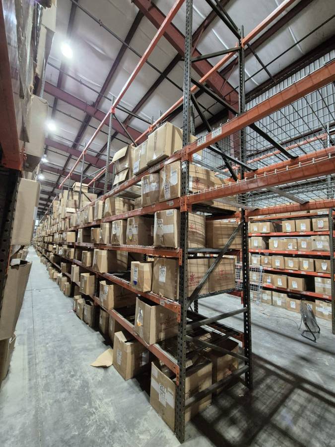 PALLET RACKING Uprights, Beams and Wire Decks, Used