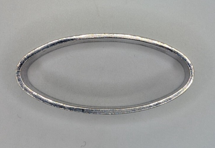 Vintage German 800 Silver Napkin Ring "C" initial engraving, 55 grams