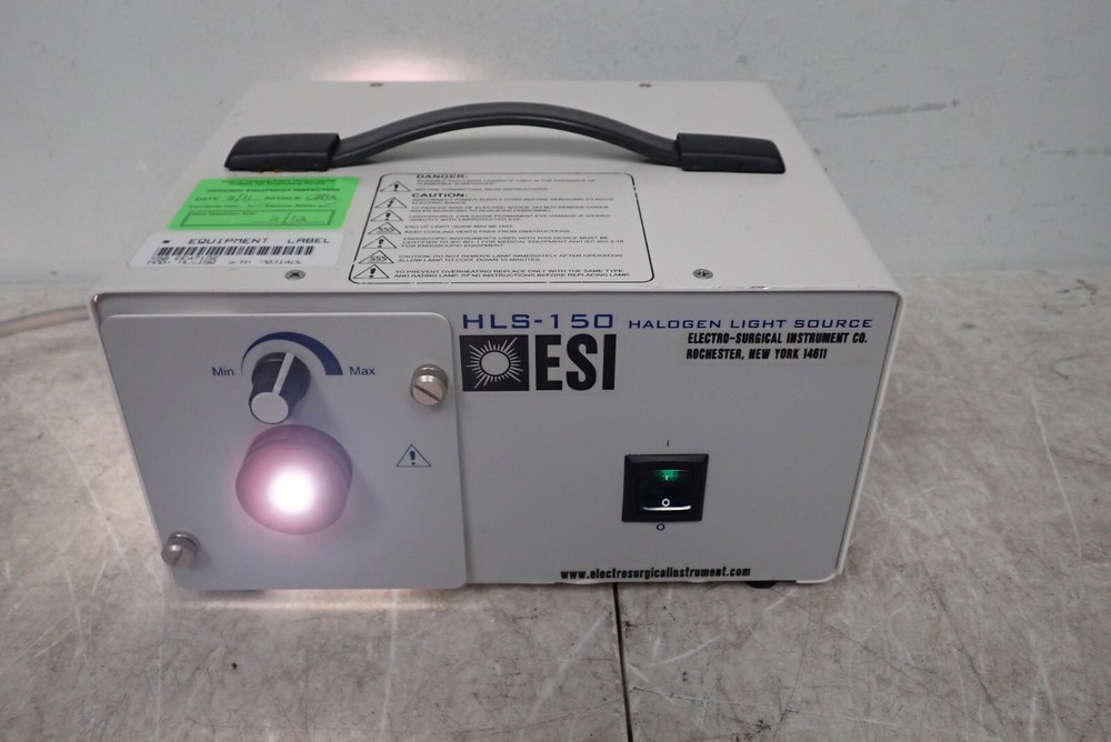 ESI Electro Surgical Cuda Fiberoptics Model HLS-150 Halogen Light Source