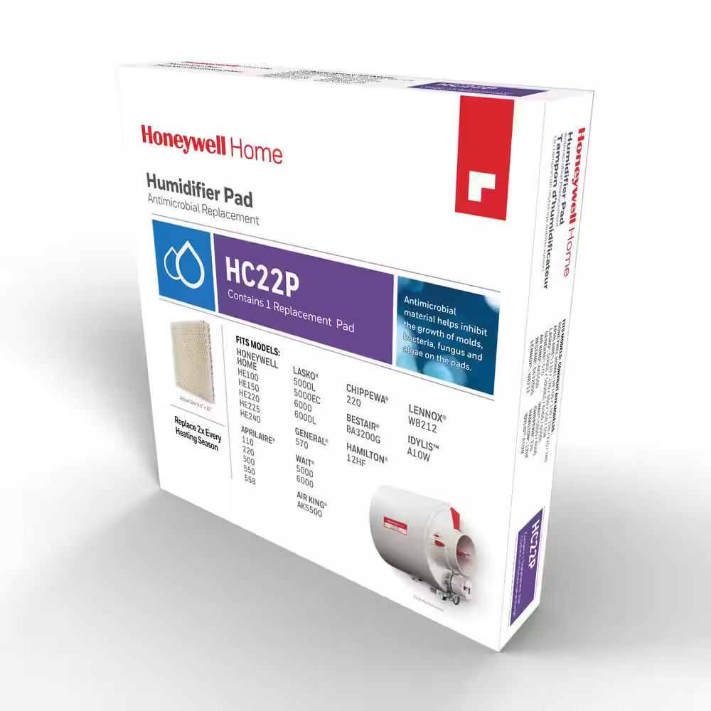Whole-House Flow-Through Bypass Replacement Air Humidifier Pad