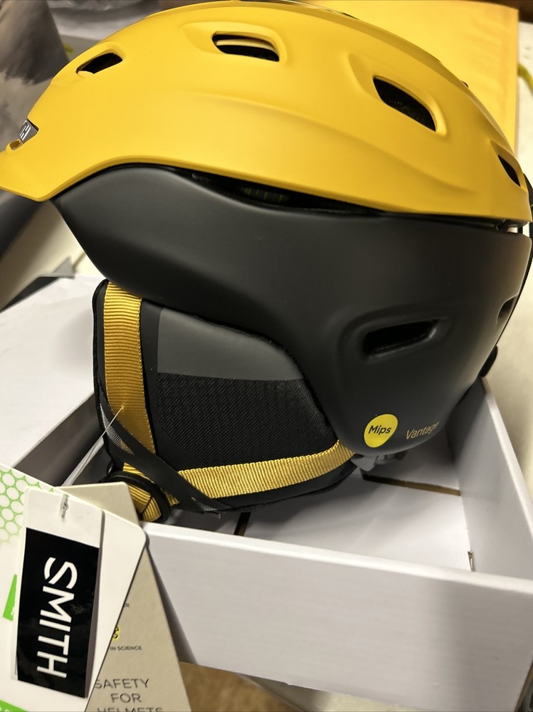 Smith Vantage Mips Small Snow Ski Helmet Matte Saffron Black Koroyd