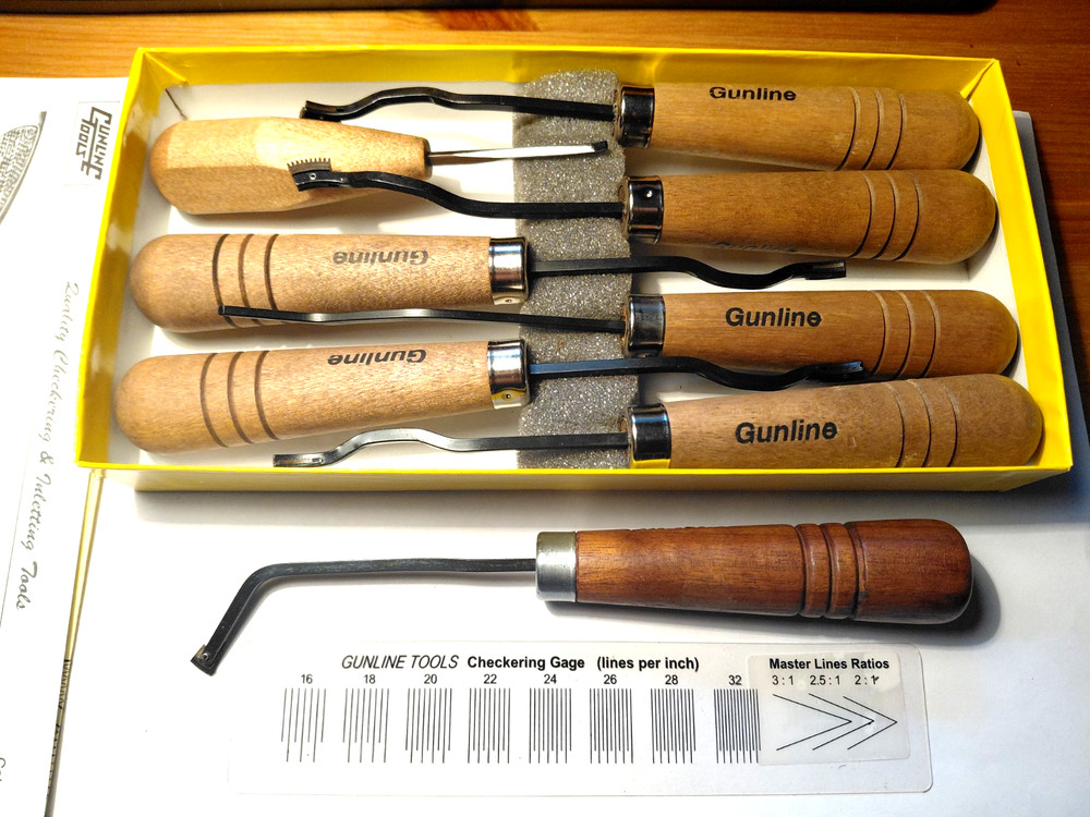 8 GUNLINE CHECKERING TOOLS