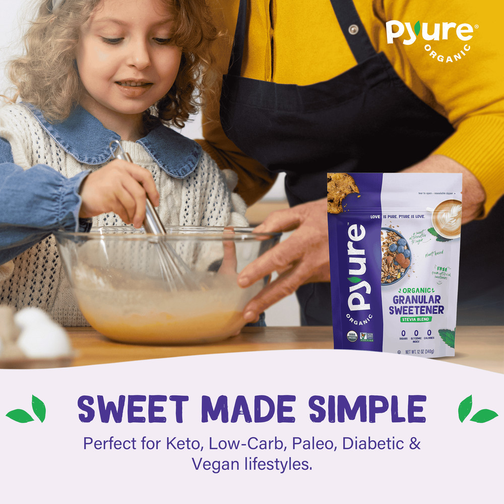 Pyure Organic Stevia Blend | Granulated Sugar Substitute