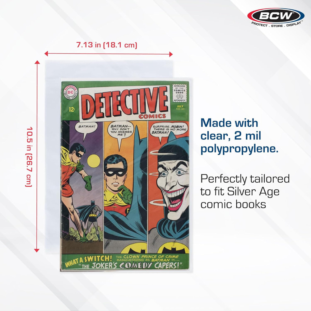Silver Age Comic Bags (100 Count)