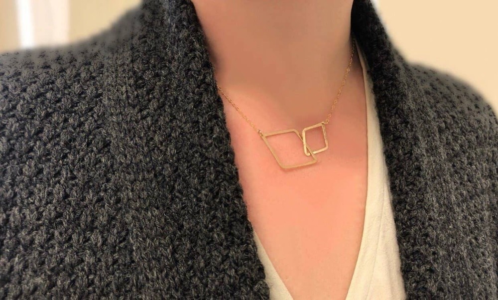 Interlocking Silver Necklace