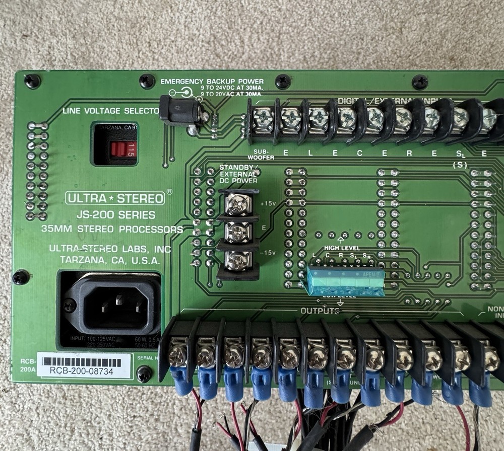 Vintage Ultra Stereo Labs 35mm Sound Processor Model JS-200 With Several Modules