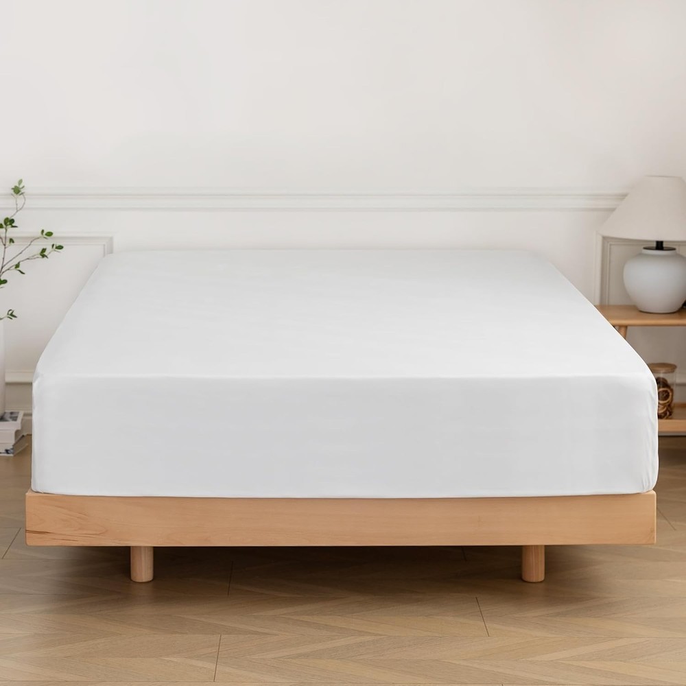 Machine Washable Full Fitted Sheet - Durable Microfiber, 15 Inch Deep Pocket