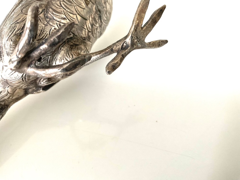 Antique German solid 830 silver Bird Animal Figure