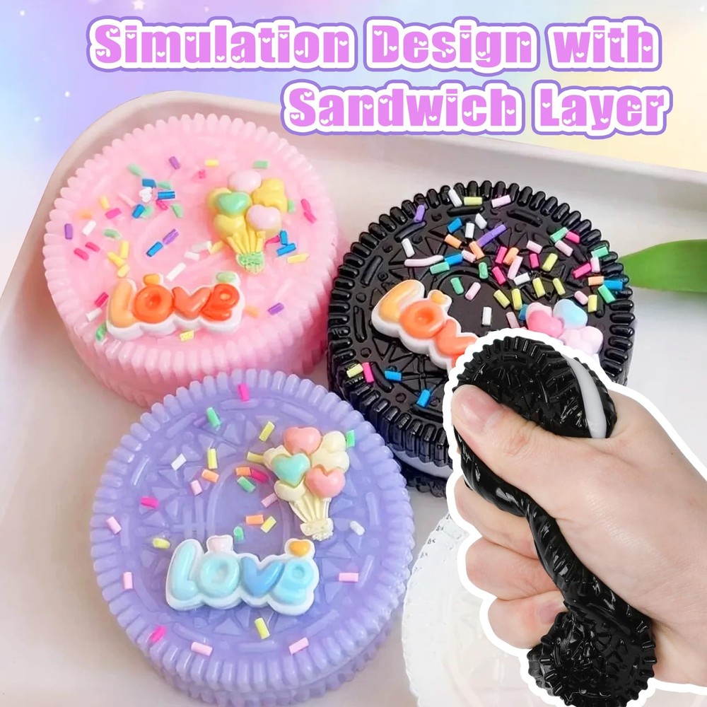 Taba Squishy Cookie Biscuit Mold Kit Large Small Sandwich Layer Craft Making
