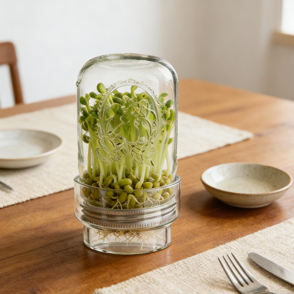 Sprouting Jar Kit Mung Bean Sprouts Growing Broccoli Sprouts Growing