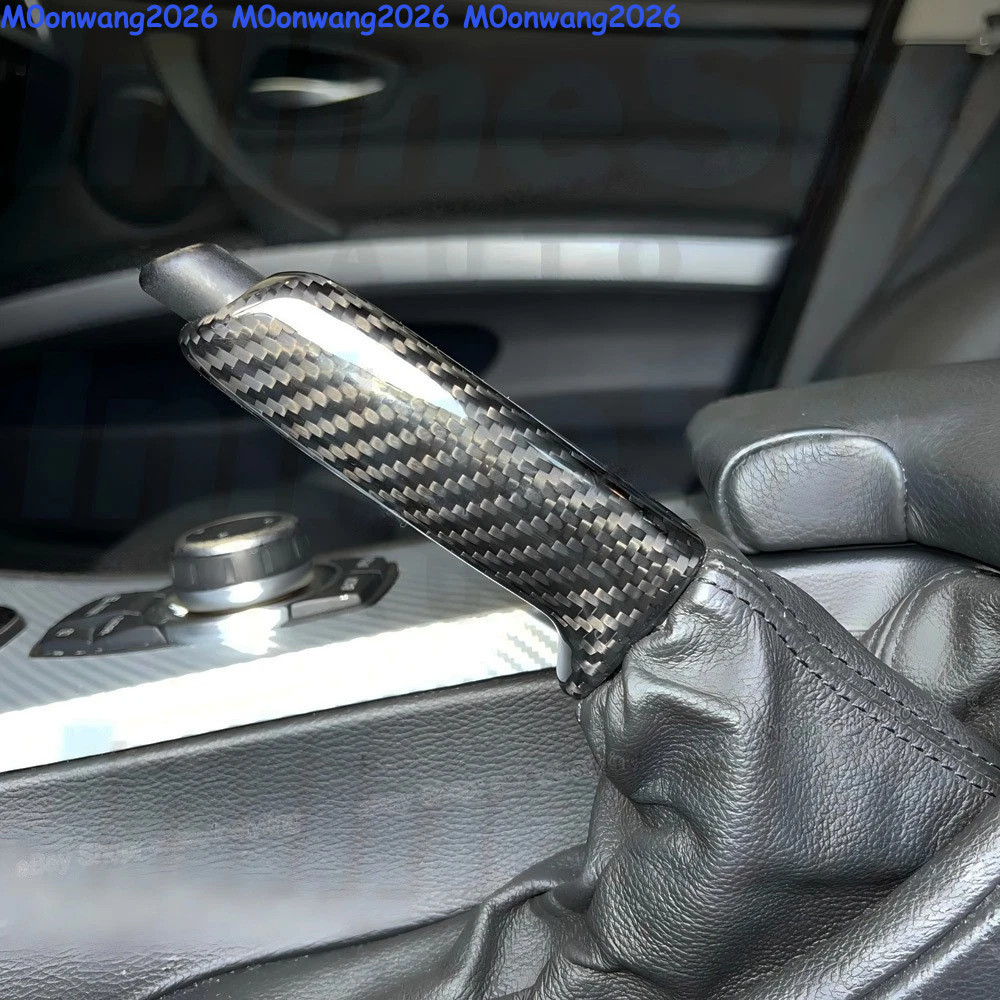 Real Carbon Fiber Handbrake Handle Lever For BMW 3 Series M3 E36 E46 E90 E92 E93