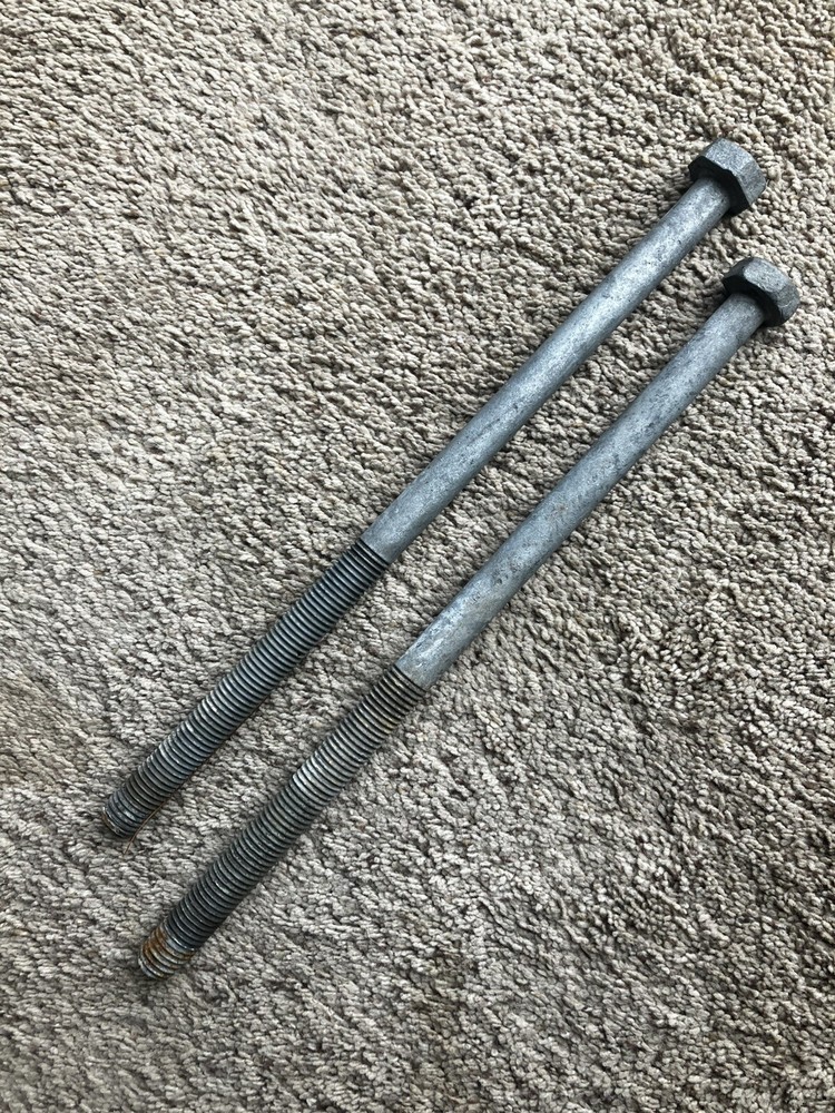 3/4' X 14" HEX HEAD CAP SCREW GALVANIZED BOLTS  6" THREAD