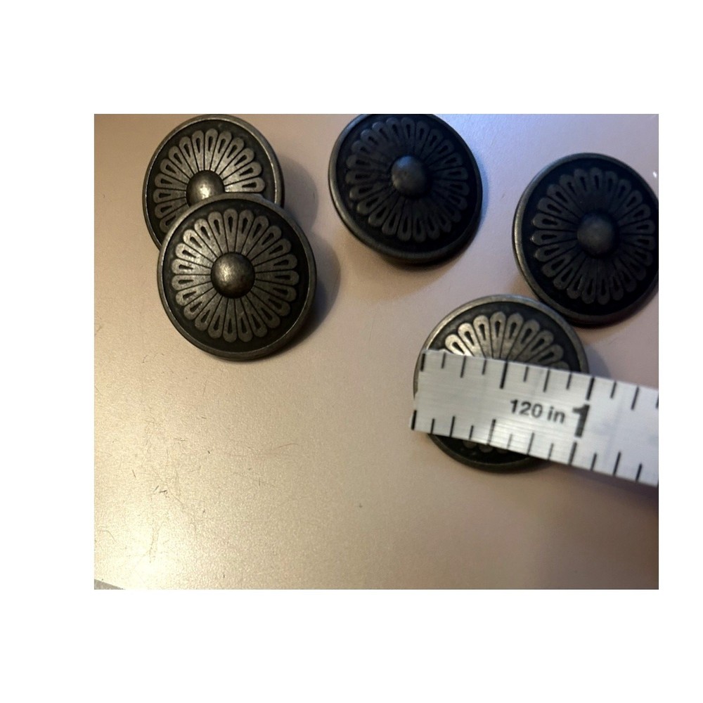 Western Concho Buttons Double D Ranch Silver Finish Replacements Craft Costume