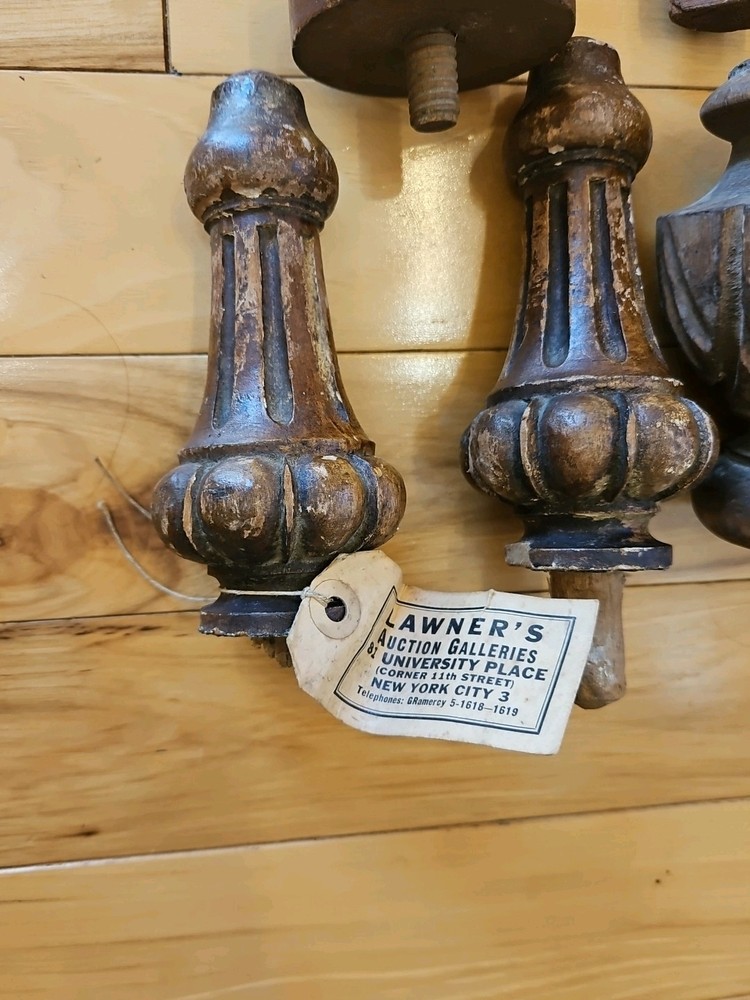 Salvaged Wood Turn Post Lot Good Condition