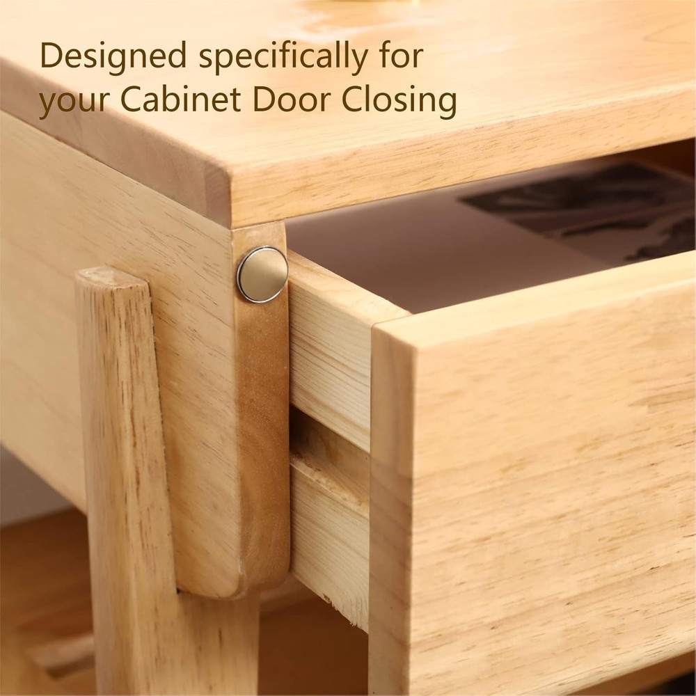 4-Pack Ultra-Thin Cabinet Magnets – Easy No-Screw Installation for Stability