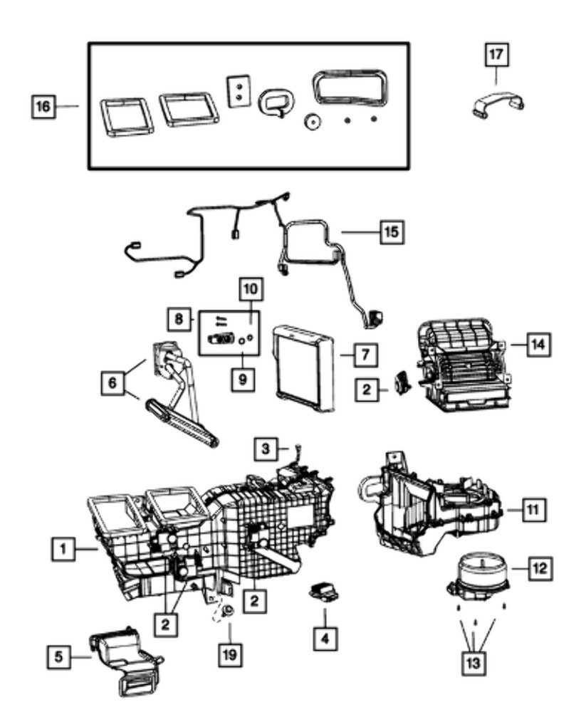 New Genuine Mopar Module Power OE 68048901AA