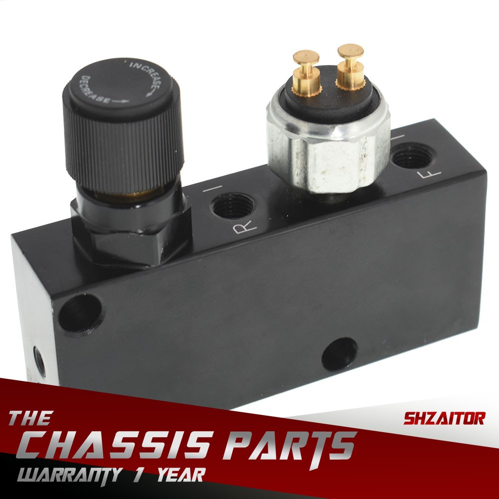 Adjustable Proportioning Valve | Distribution Block | Disc or Drum Brake 3/16"