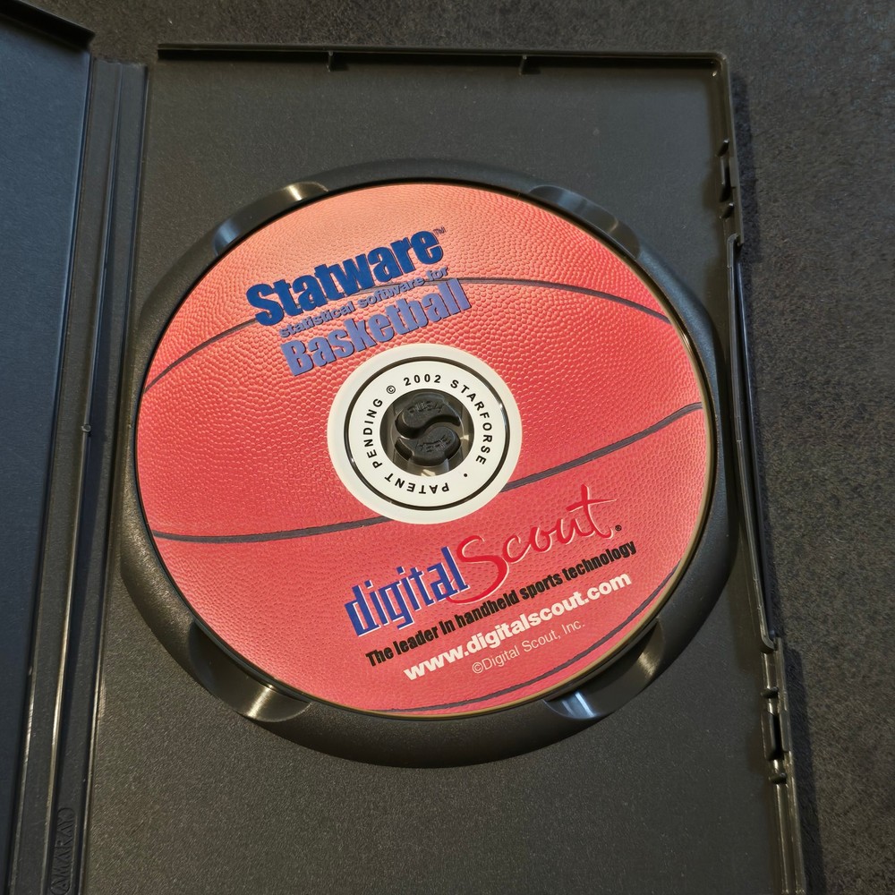Digital Scout Statware Basketball Software 2002 PC CD-ROM Coaching Stats Program