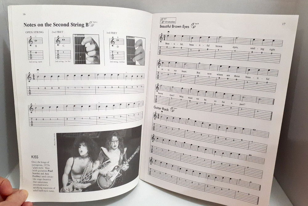 Basix Tab Guitar Method Book 1: Book & Enhanced CD Ron Manus Morty Manus VG