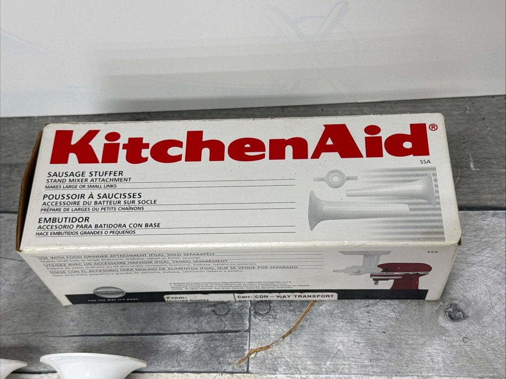 KitchenAid Sausage Stuffer Accessory Attachment Model SSA Large Small Links