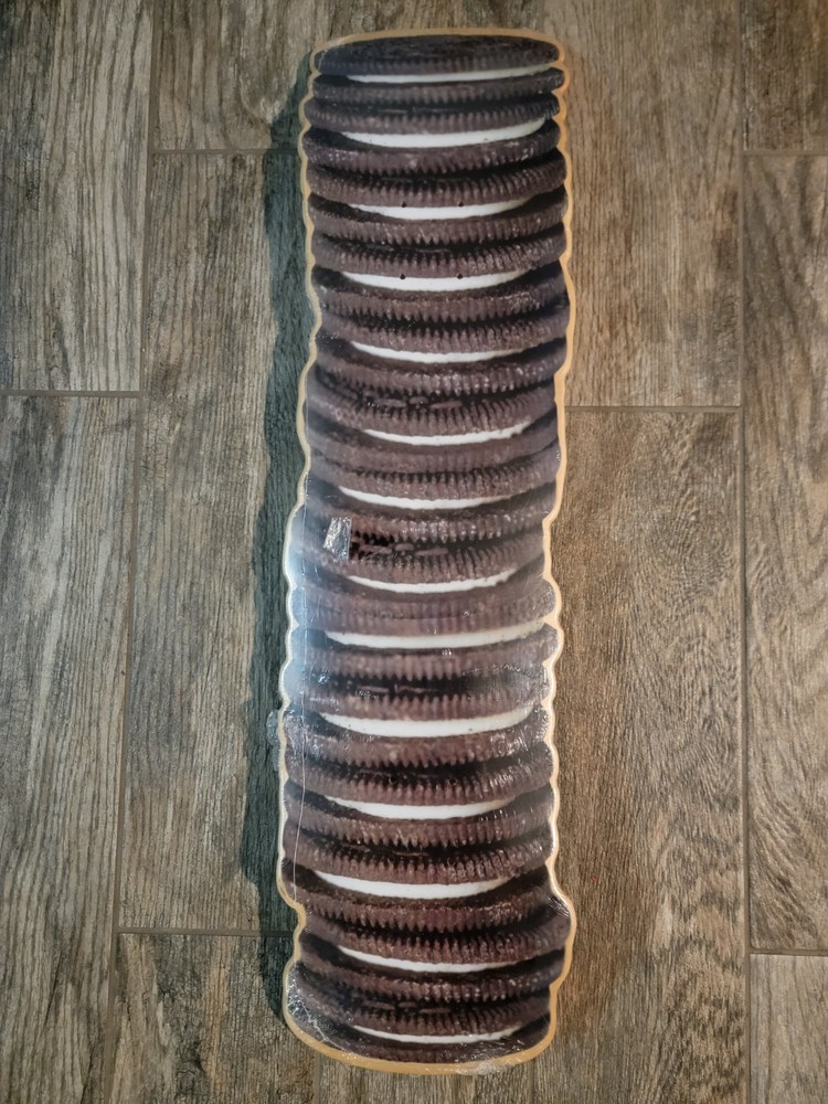 RARE Alltimers Oreo Stack Shaped Cruiser Skateboard Deck 8.5"