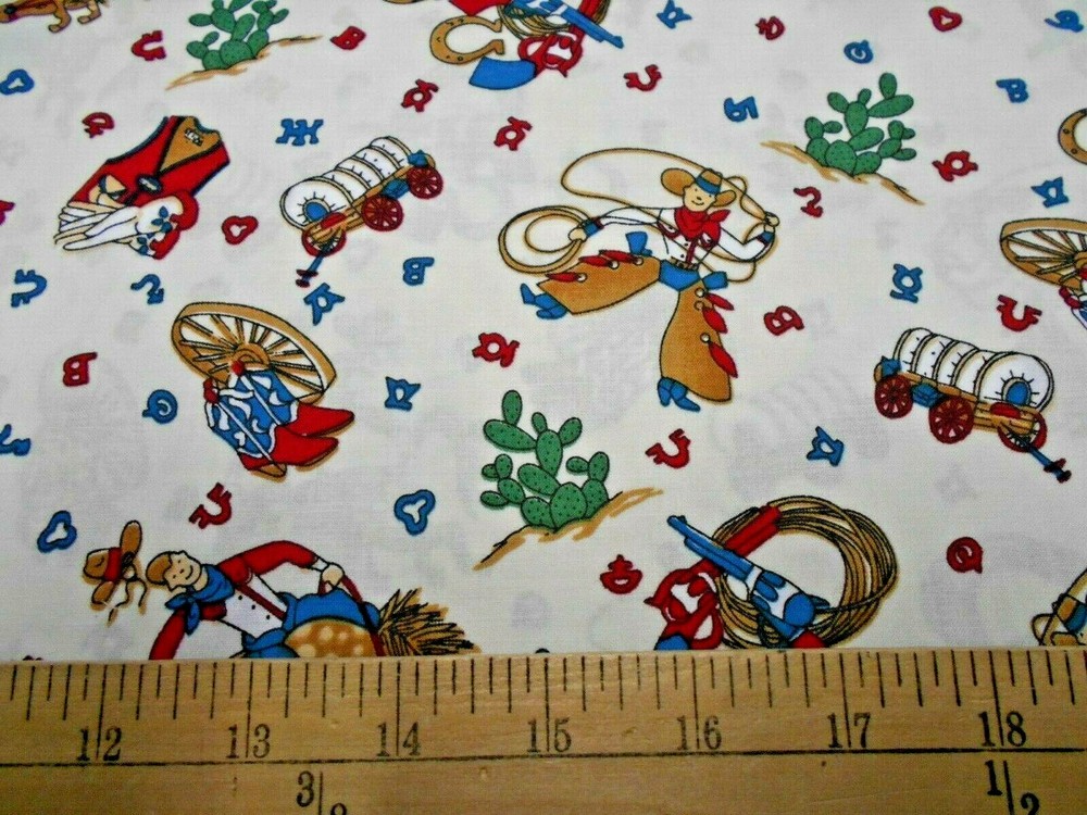 1 yard Fiesta Cowboys Fabric