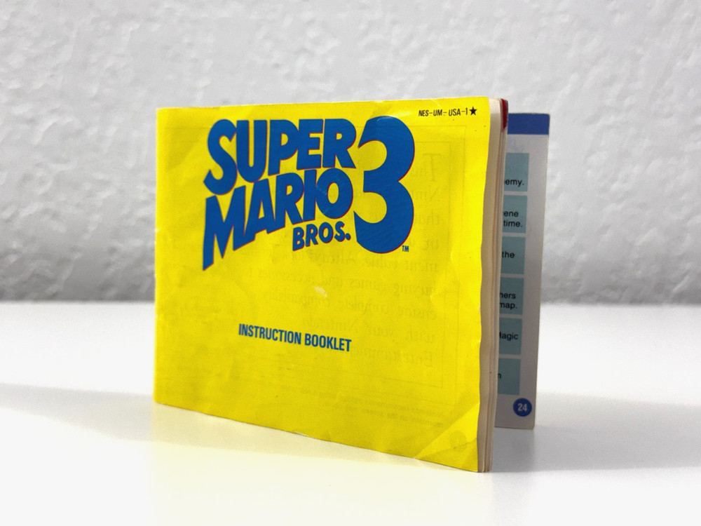 Super Mario 3 Nintendo NES Manual Only