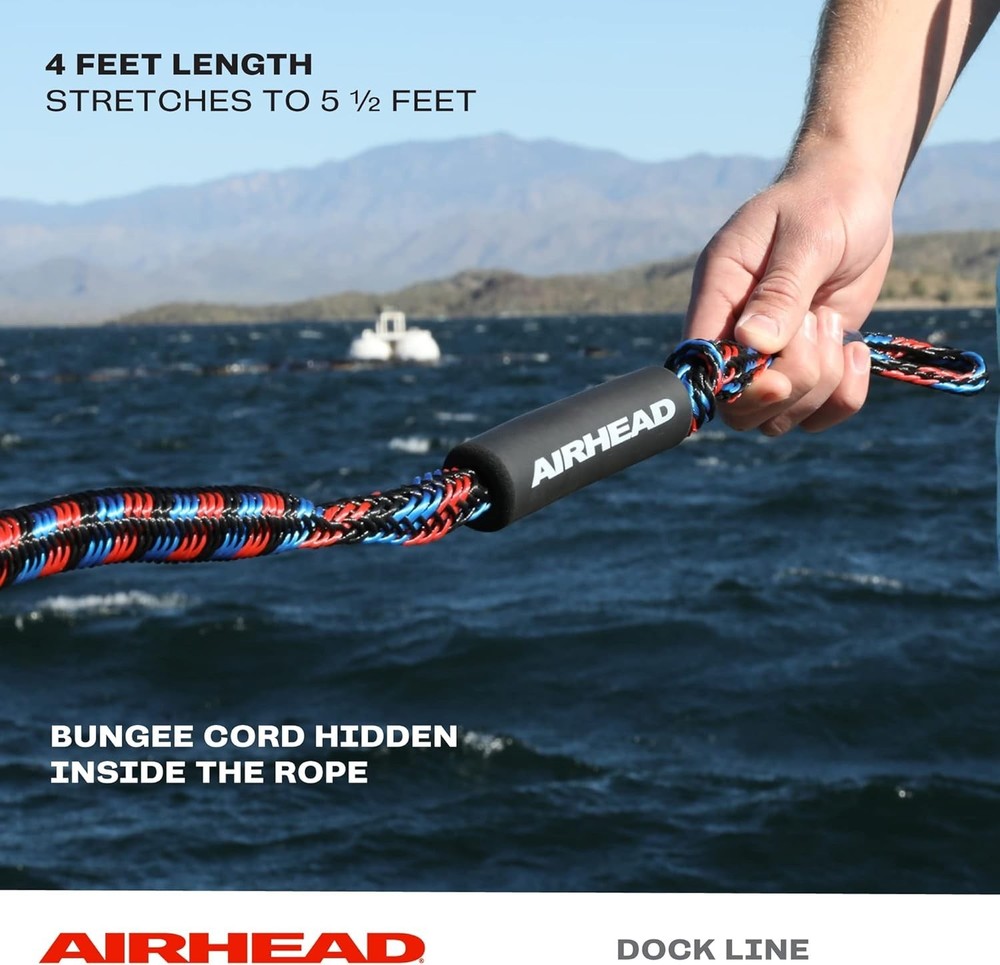 AHDL-4 4Ft Bungee Dockline - Safe Docking Solution for Watercraft Enthusiasts