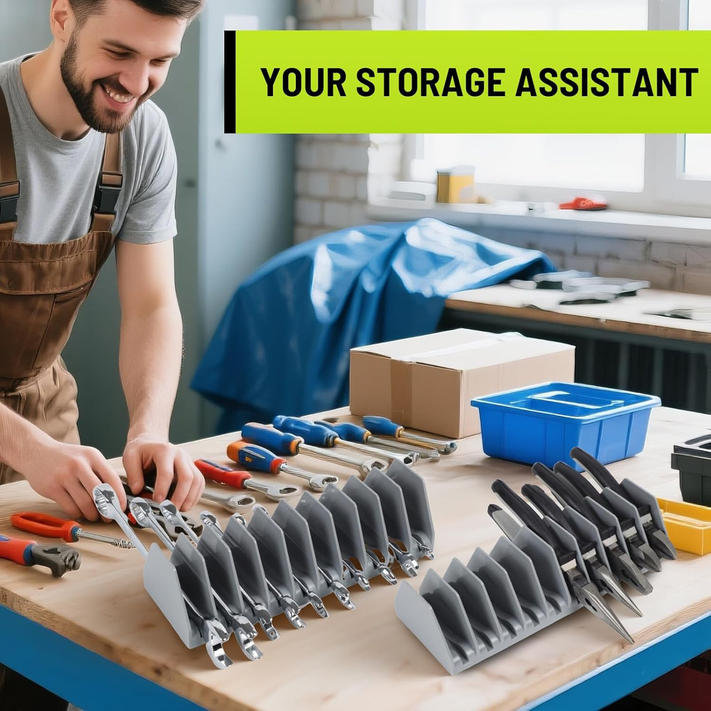 2-Pack Plier Organizer Rack Tool Drawer Durable Space-Saving Design Storage