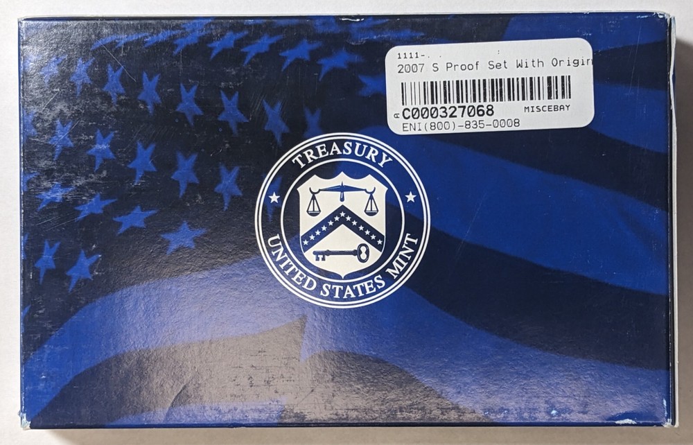 2007 S Proof Set With Original Box and COA