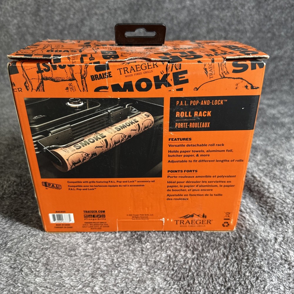 Traeger P.A.L. Pop-And-Lock Roll Rack BAC655 Open BOX