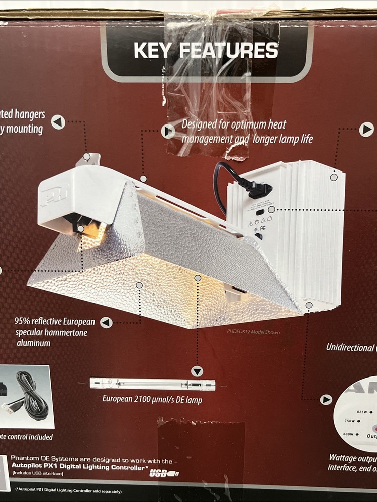 Phantom DE Double-Ended Lighting System 1000W, 208-240V Super Deep System