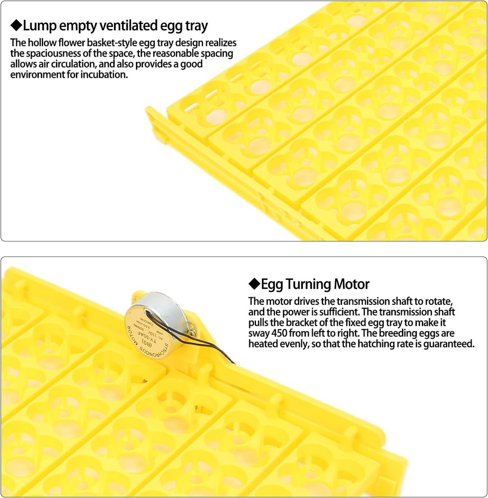 Automatic Egg Turning Tray, Mini Incubator Hatcher Automatic Egg Turning Tray...