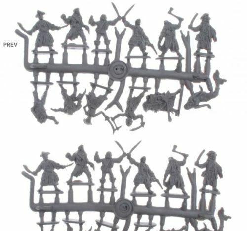 Mars Figures 72090 Zombie Pirates, Part II, scale plastic model kit 1/72