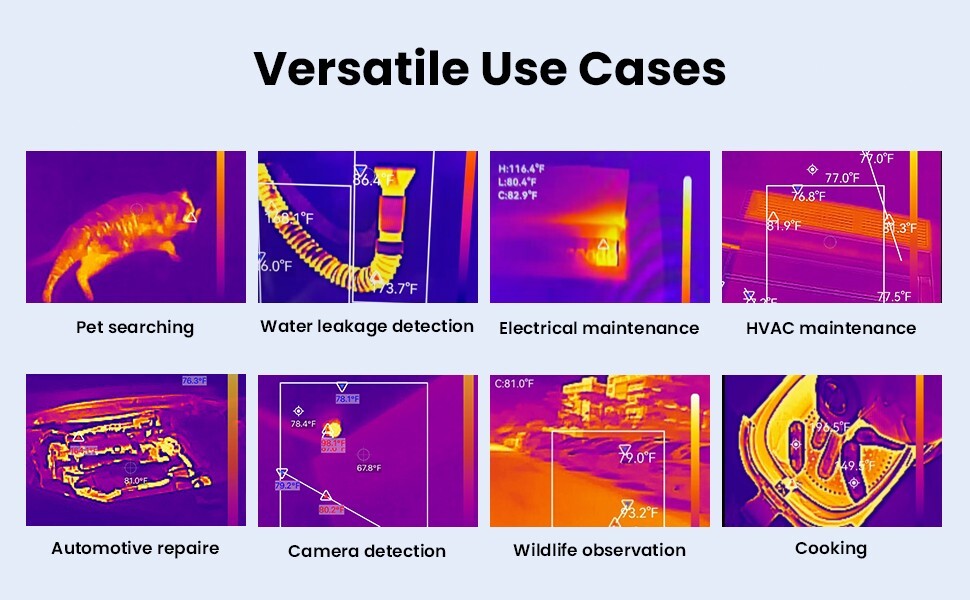 256x192 IR Resolution Wireless Thermal Camera for Android & iOS WiFi Handheld