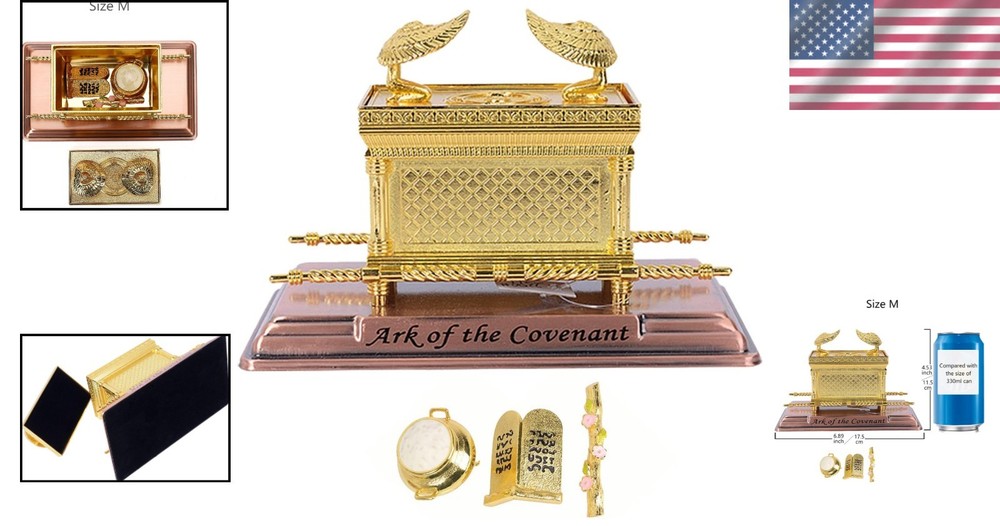 Gold Plated Ark Replica with Contents - 2399 Medium