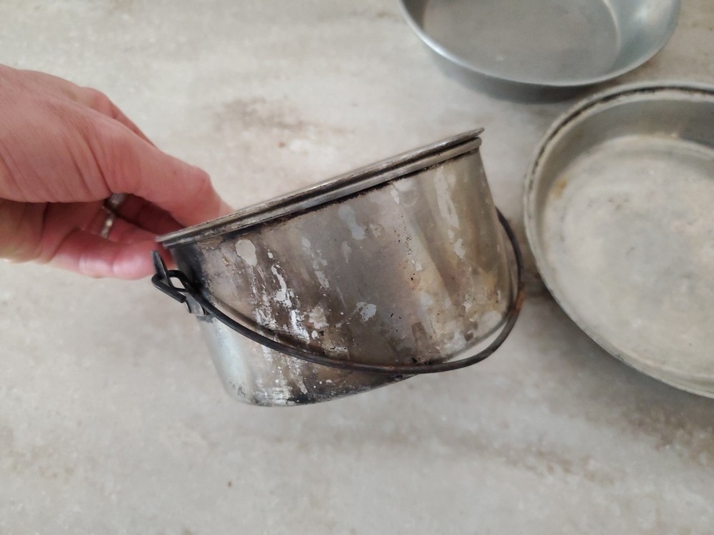 Vintage Aluminum Scouting Camping Mess Kit Excellent Condition