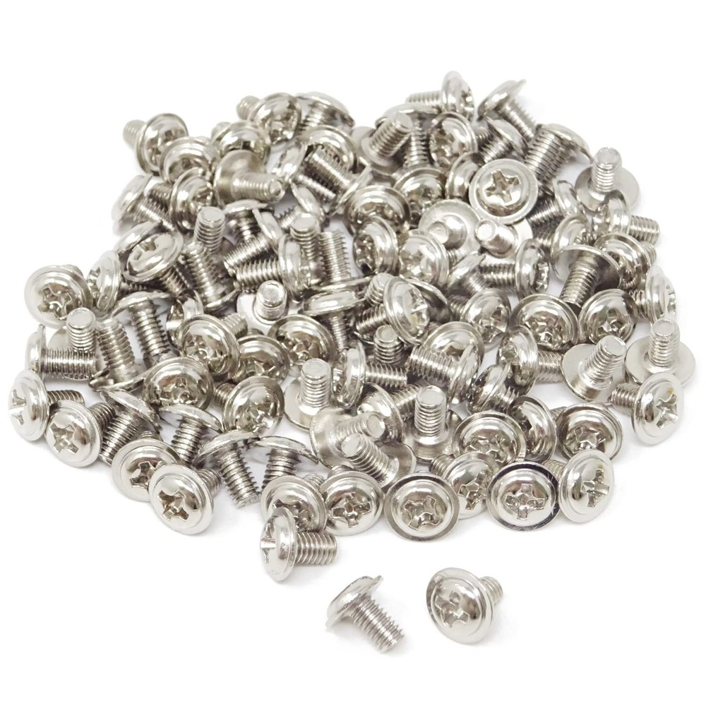 100PCS M3x5 Round Head PC Mounting Computer Screws Computer Case Fixed Motherboa