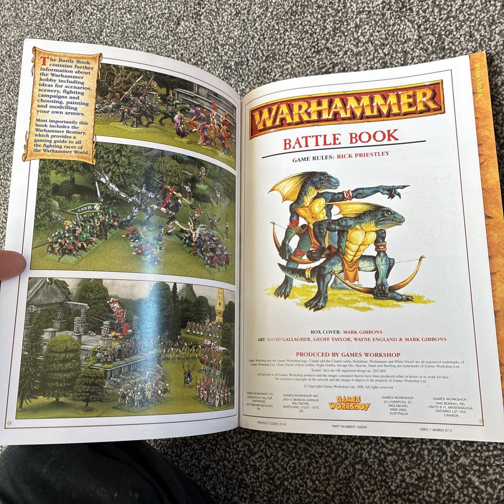 Games Workshop Warhammer Battle Book (1996) Good Condition
