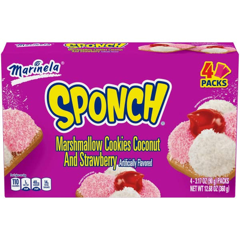 Sponch Marshmallow Cookies 2 Pack (8 Count)
