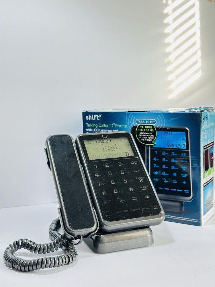 Shift3 Talking Caller ID LCD Touch Pad Corded Office TelePhone Working Great!