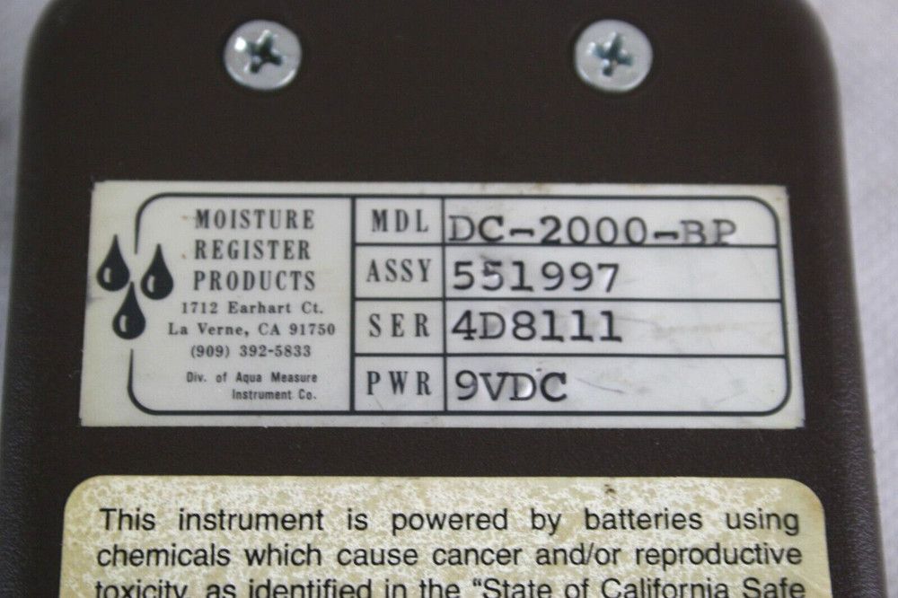Baled Paper Moisture Meter Model DC-2000-BP