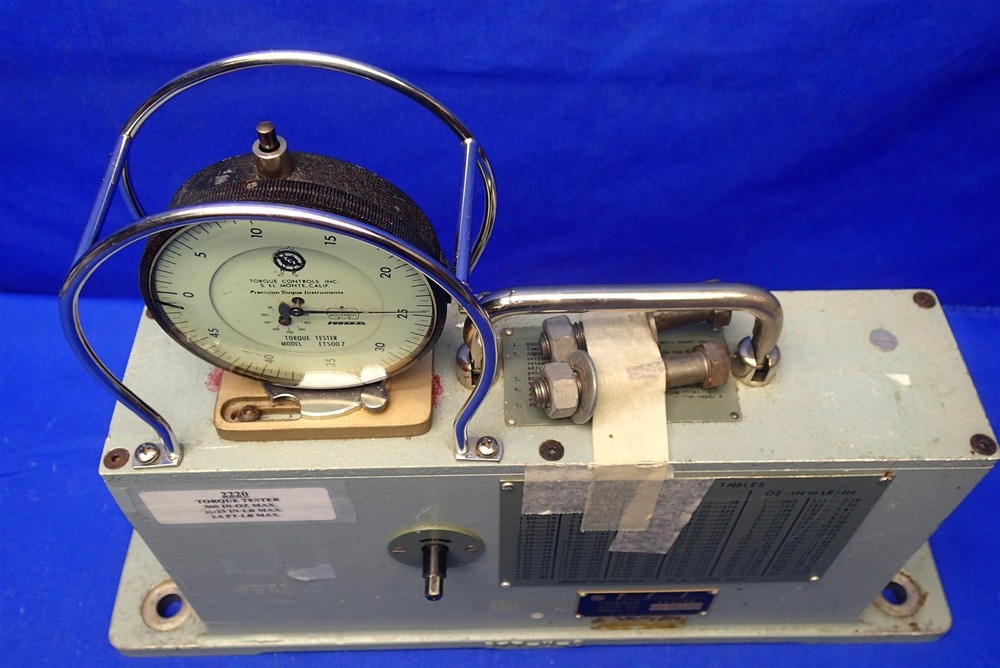 TORQUE CONTROLS TORQUE TESTER MODEL No. ET500Z