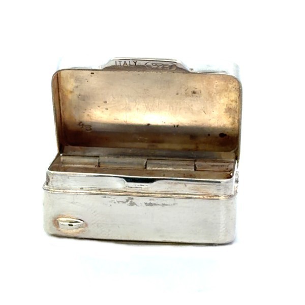 Sterling Silver Pill Box Antique
