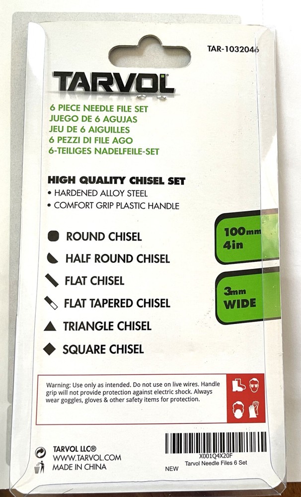 Tarvol 6 Piece Needle File / Chisel Set Small Tools