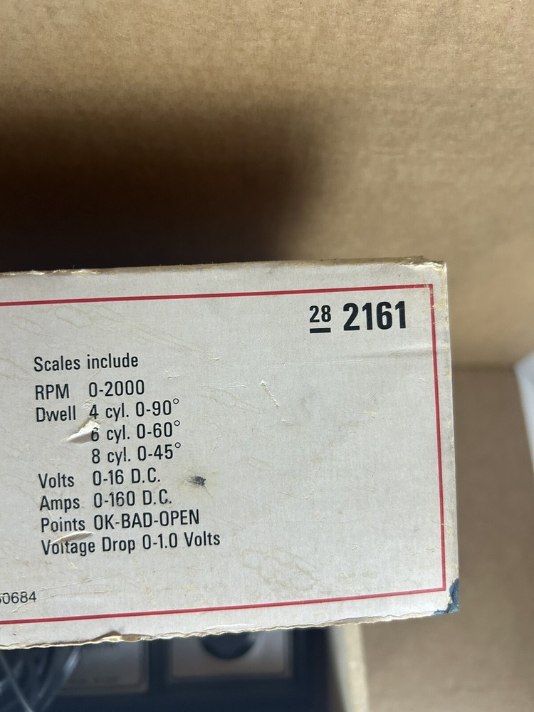 Sears Engine Analyzer For 12 Volt Systems # 161.2161 28 2161