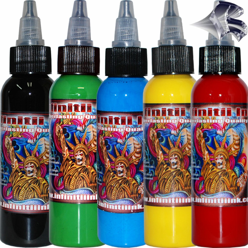 Infinitii 2 oz Tattoo Ink 5 Color Set #2