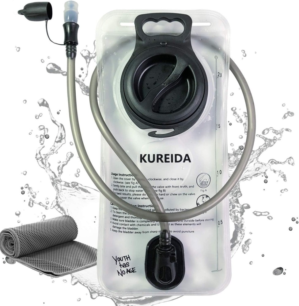 Durable 3L Military Hydration Bladder - Unisex, Adjustable Straps Included