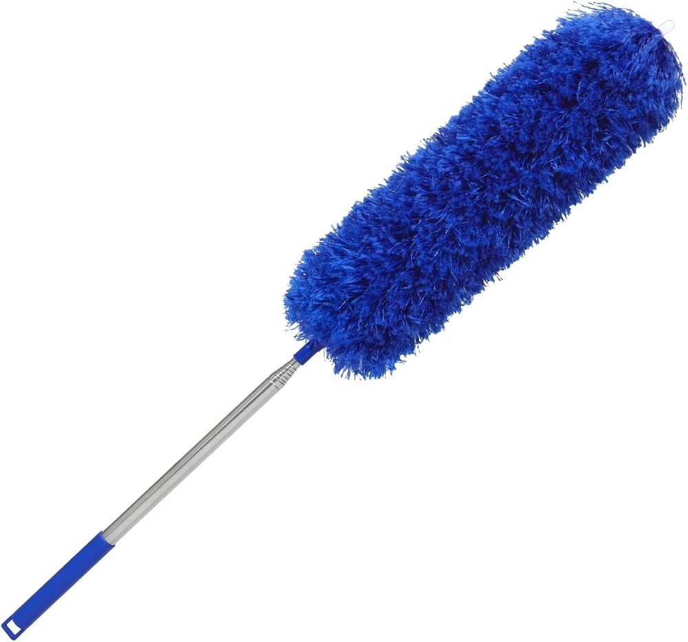 Duster with 80" Extension Pole for Cleaning, Bendable Duster Microfiber Head,...
