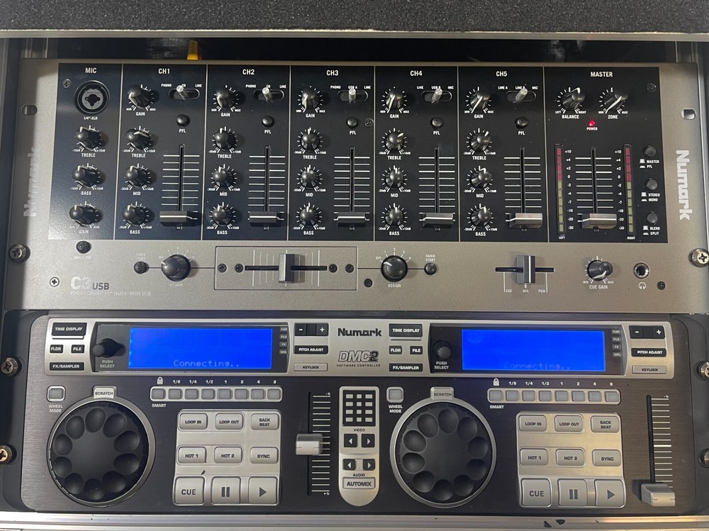 Numark C3 USB DJ Mixer - DMC 2 Software controller- In Flight Case